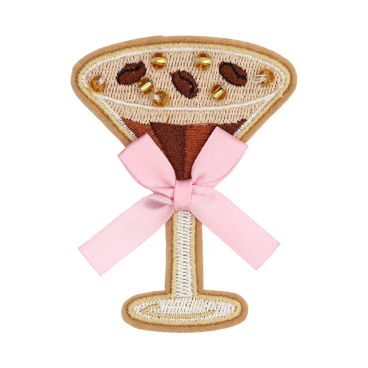 Summer Fashion Espresso Martini Iron-On & Adhesive Embroidered Patch by Make Market®